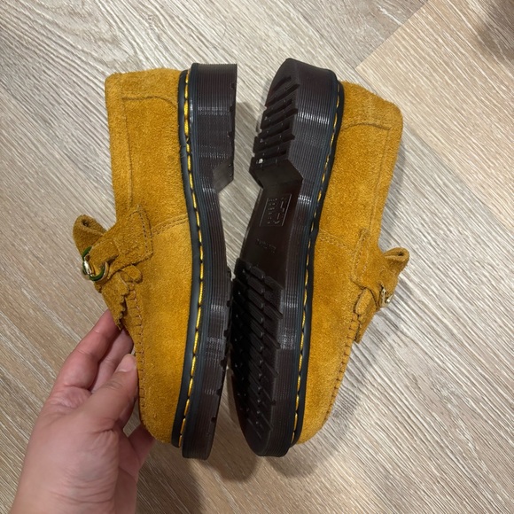 Suede Loafers with Gold Accent - Picture 5 of 6